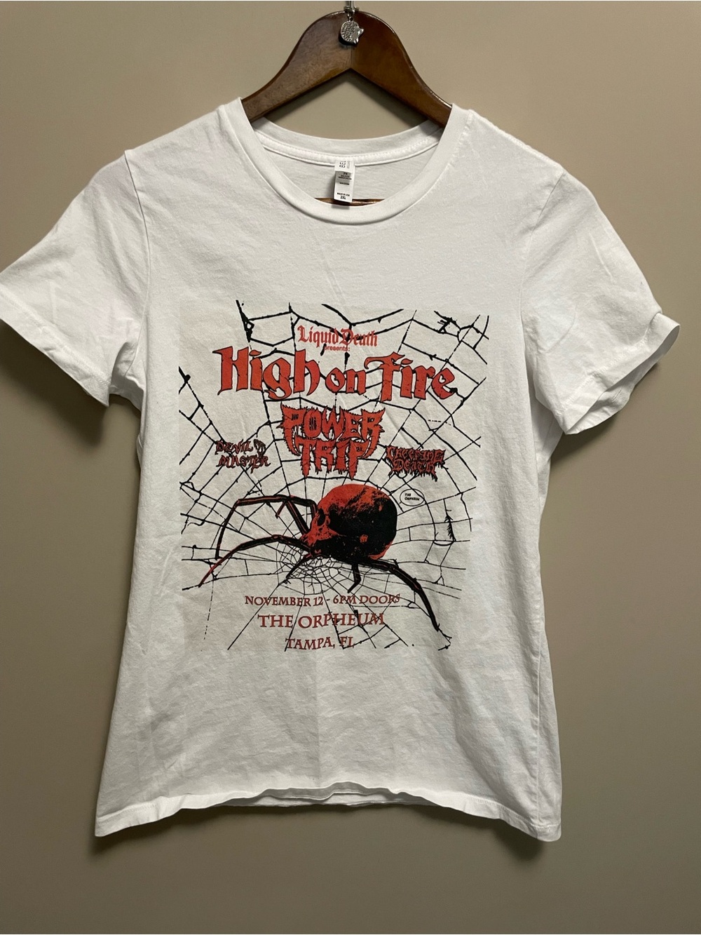 High on Fire Power Trip Concert Tee - Youth 2XL or Men Women Small